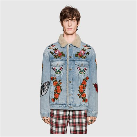 gucci jean jackets men's.